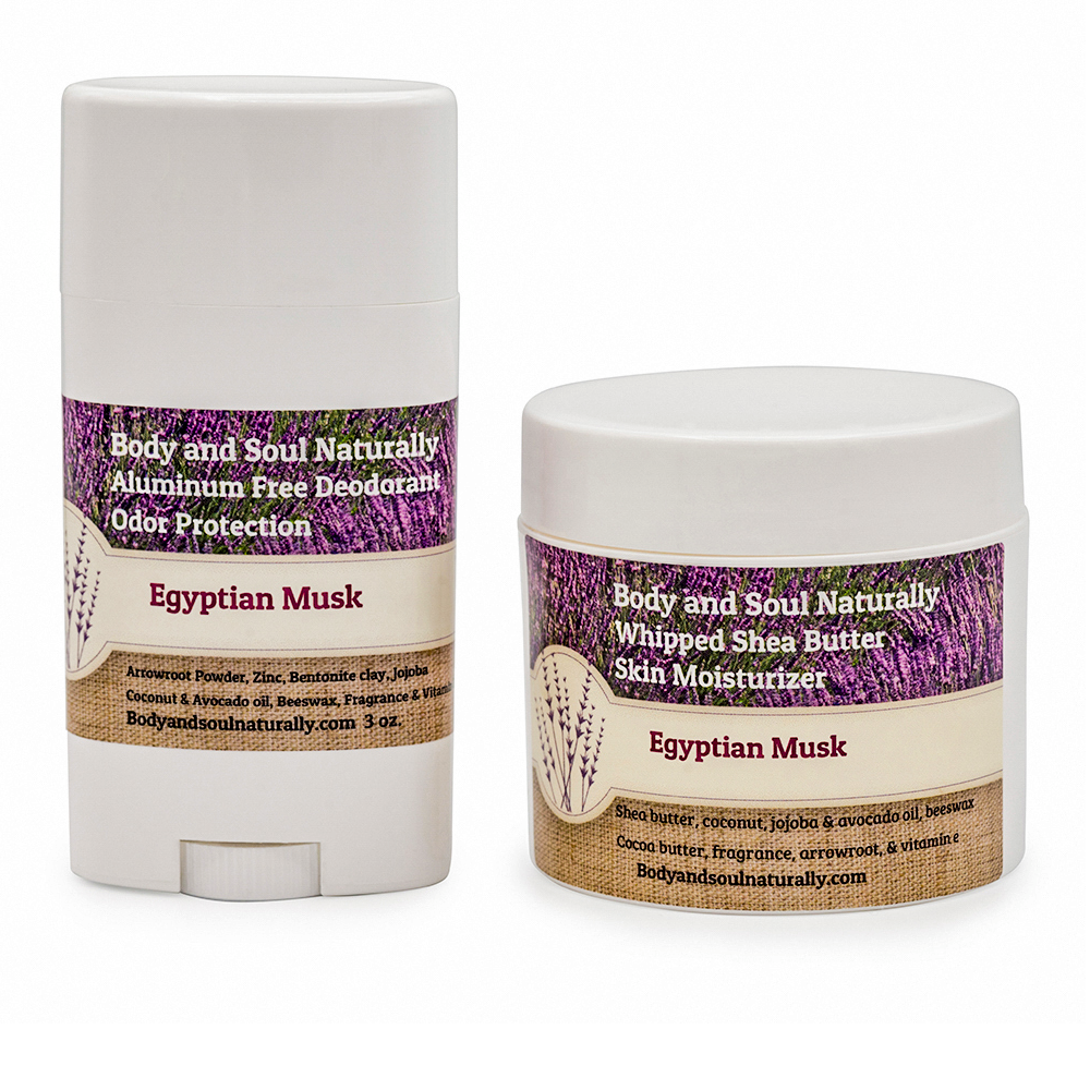 Deodorant & Shea Butter Combo (Men) - Body and Soul Naturally LLC